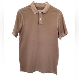 Goodfellow & Co brown short sleeve polo shirt | mens M | brown | spring office